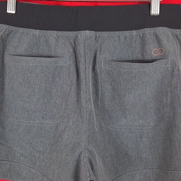 NEW CALIA Anywhere Cuff Shorts Gray Cavier Heather Womens Size XL - Picture 6 of 9